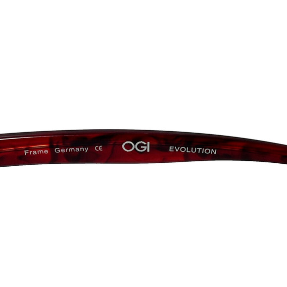 OGI Evolution Eyeglasses Frame Germany 9065/408 53-20-145 Marble Red Frame Only - Picture 2 of 9